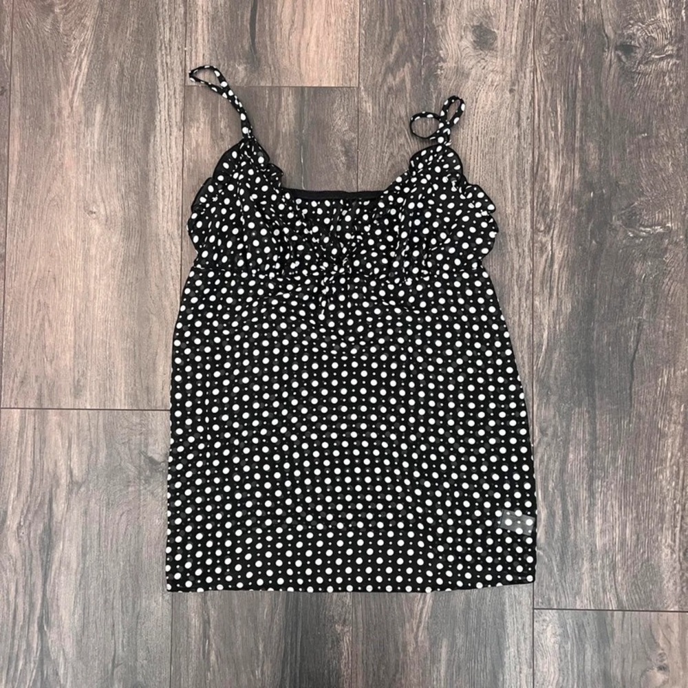 Polka Dot Camisole - Black and White